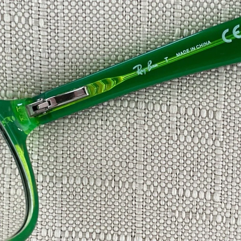 Ray-Ban Youth Eyeglasses, Black/Green RB1555 3665 46[]16 125 Glasses Frame